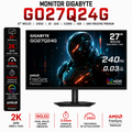 MONITOR GAMER GIGABYTE GO27Q24G 27" WOLED QHD 2K / 240Hz - 0.03ms / HDR / FreeSync Premium