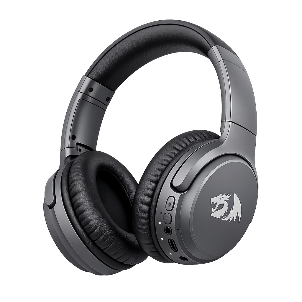DIADEMA GAMER INALAMBRICA REDRAGON VIVECORE GRIS - (H610G)